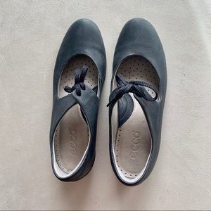 Ecco black leather Mary Jane EU37/US 6.5 like new